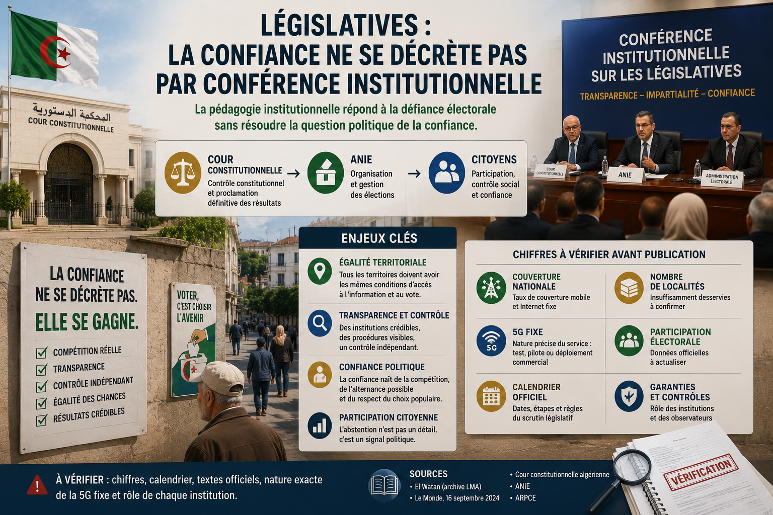 Législatives : la confiance ne se décrète pas par conférence institutionnelle