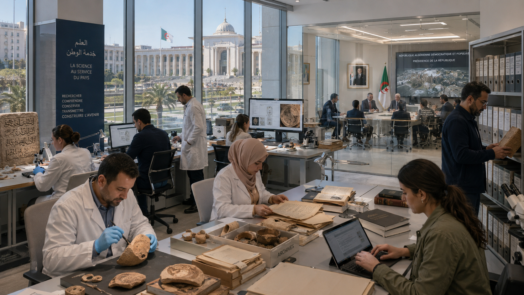 Science, archéologie et Présidence : la centralisation comme politique de l’avenir